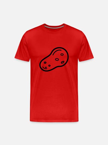 potato - Men's Premium Organic T-Shirt - red