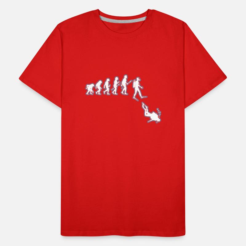 Évolution des plongeurs T-shirt bio Premium Homme