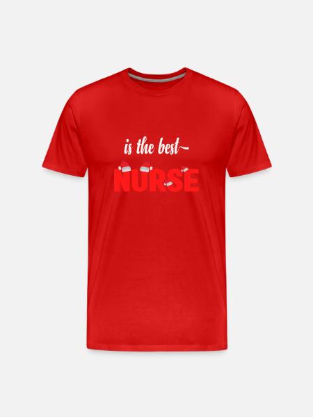Best Nurse - Men's Premium Organic T-Shirt - red