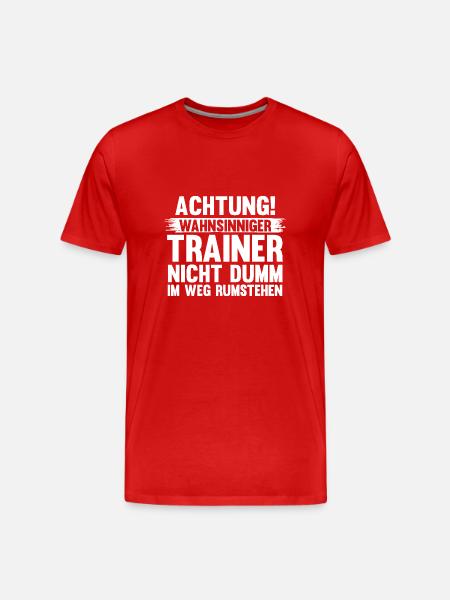 Sportmannschaft Trainer - Männer Premium Bio T-Shirt - Rot