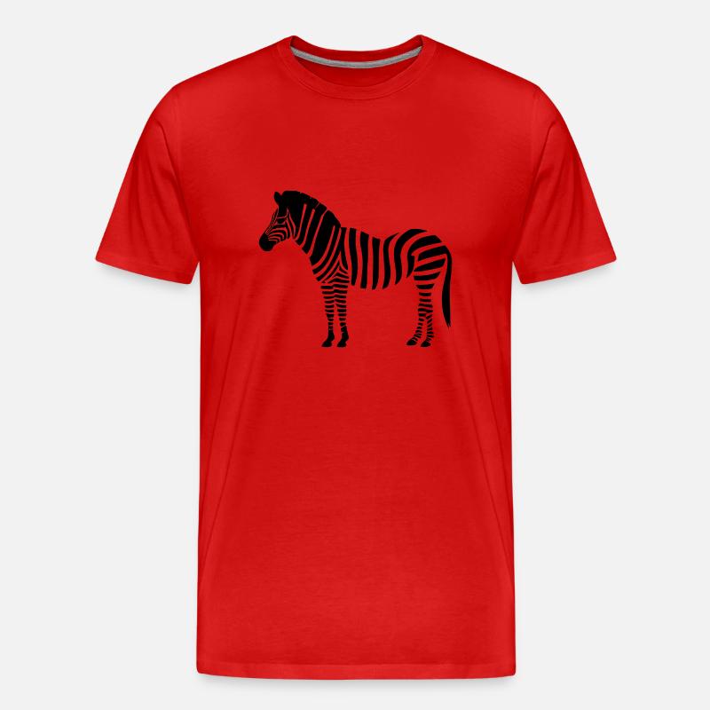 Petit zèbre - T-shirt bio Premium Homme - rouge