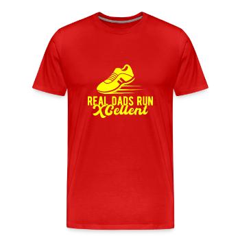 Lustiges XC Running Dad Geschenk XC Runner Edition - Männer Premium Bio T-Shirt - Rot - Vorne - Damien (186cm)