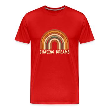 Songtexte Musikliebhaber Songwriter Musikfestival - Männer Premium Bio T-Shirt - Rot - Vorne - Damien (186cm)
