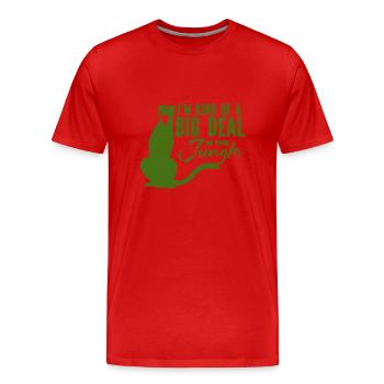Tiger - Afrika - Wildnis - Naturschutz - Männer Premium Bio T-Shirt - Rot - Vorne - Damien (186cm)