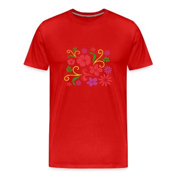 Botaniker - Männer Premium Bio T-Shirt - Rot - Vorne - Damien (186cm)