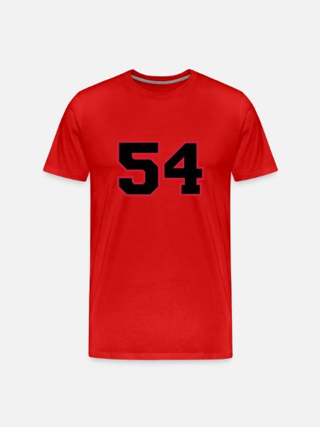 number54 - Männer Premium Bio T-Shirt - Rot