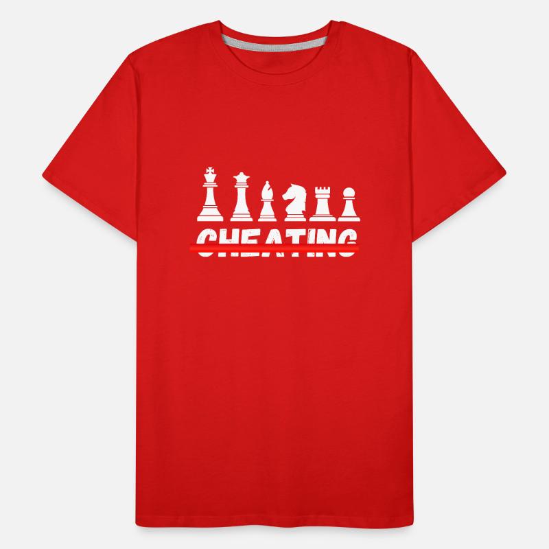 Schach Trend Chess Cheating Meme Queens Gambit T-shirt bio Premium Homme