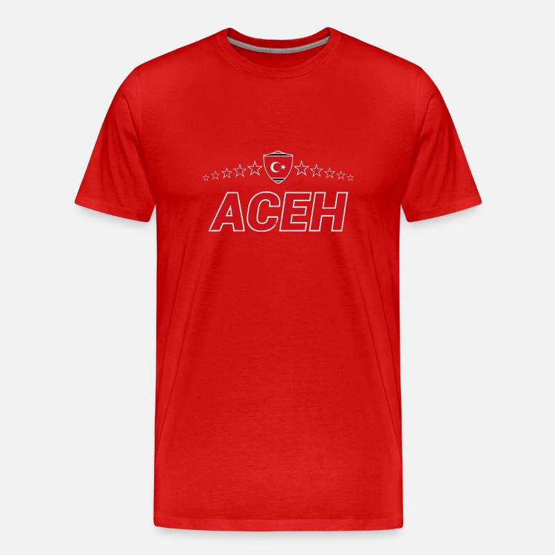 Aceh - Männer Premium Bio T-Shirt - Rot