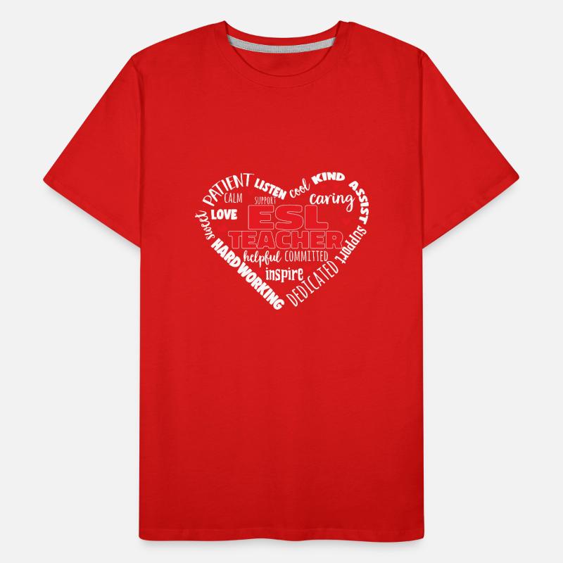 Professeur d’anglais langue seconde langue étrangère T-shirt bio Premium Homme