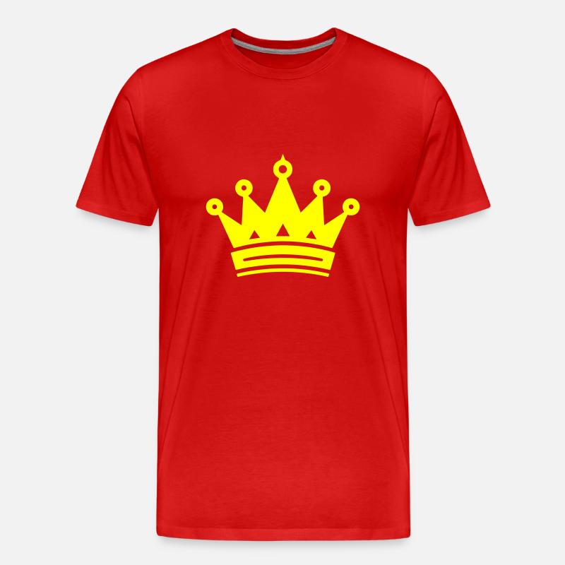 Krone Symbol - Männer Premium Bio T-Shirt - Rot