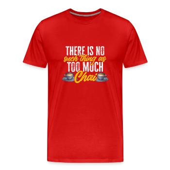 Chai Tee Masala Chai - Männer Premium Bio T-Shirt - Rot - Vorne - Damien (186cm)