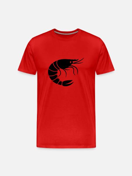 Shrimp - Men's Premium Organic T-Shirt - red
