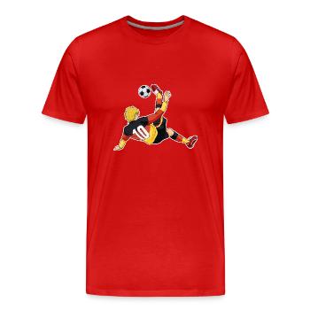 German National Soccer Team I Football Germany - Männer Premium Bio T-Shirt - Rot - Vorne - Damien (186cm)