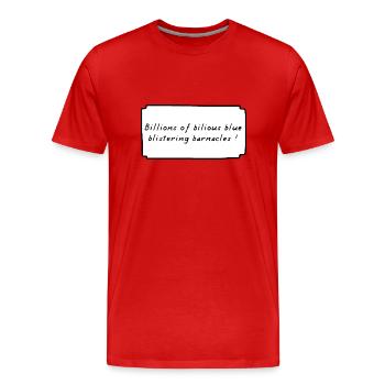 Mille Milliards de Mille Sabords ! BD - T-shirt bio Premium Homme - rouge - Devant - Damien (186cm)