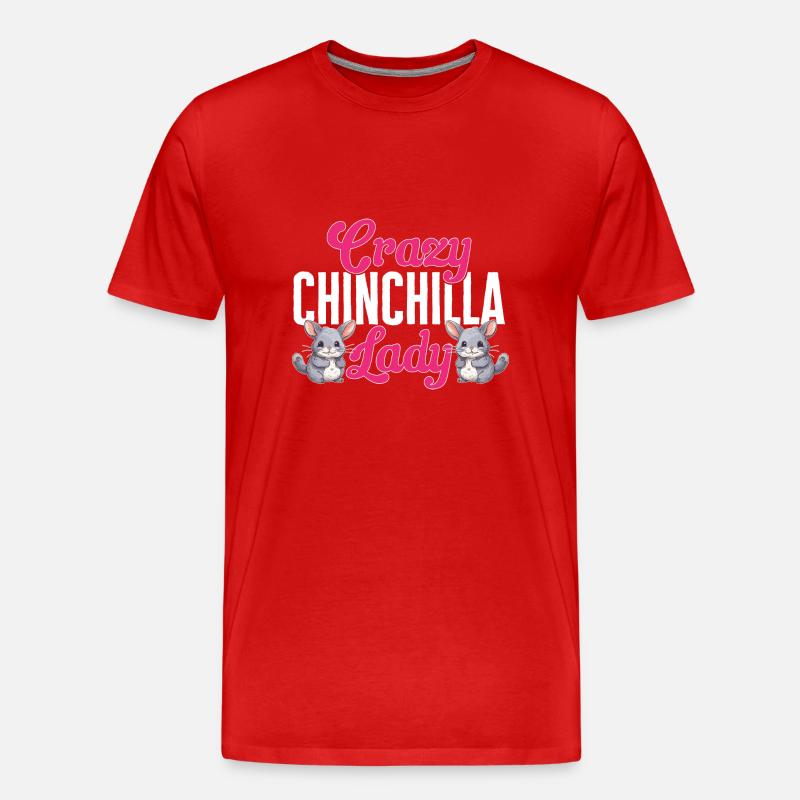 Chinchilla - Männer Premium Bio T-Shirt - Rot