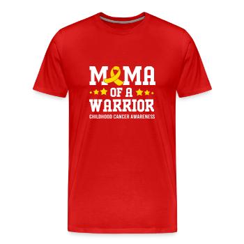 Krebs Kind - Männer Premium Bio T-Shirt - Rot - Vorne - Damien (186cm)