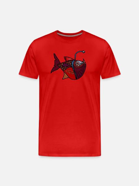 Fisch - Männer Premium Bio T-Shirt - Rot