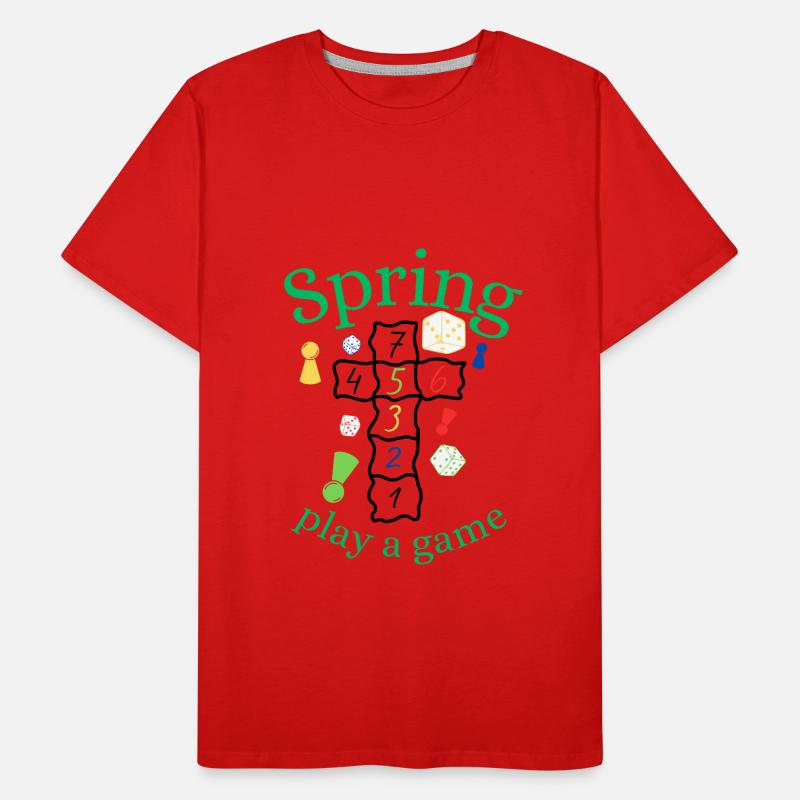 Spring | Spring | Game | Fun | Entertainment Men's Premium Organic T-Shirt