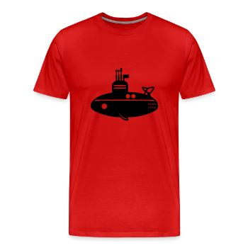 U-Boot-Boot - Männer Premium Bio T-Shirt - Rot - Vorne - Damien (186cm)
