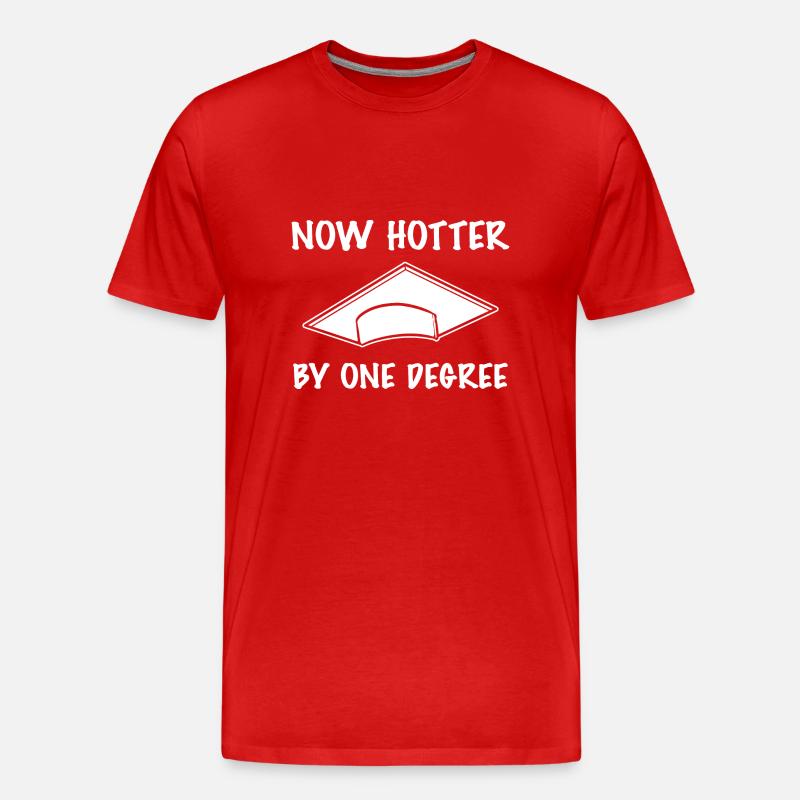 Master Studium Abschlussfeier - Männer Premium Bio T-Shirt - Rot
