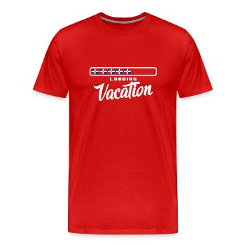 République dominicaine Flag Dom Rep Flag Voyage - T-shirt bio Premium Homme - rouge - Devant - Damien (186cm)