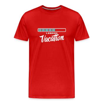Drapeau du Kazakhstan Drapeau du Kazakhstan - T-shirt bio Premium Homme - rouge - Devant - Damien (186cm)