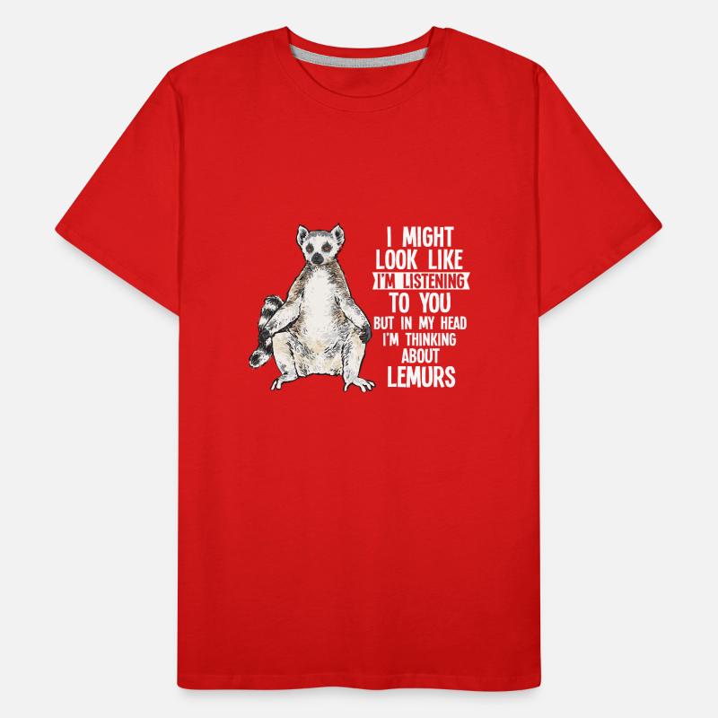 Lémurien à queue annelée T-shirt bio Premium Homme
