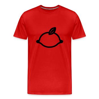 Citron - T-shirt bio Premium Homme - rouge - Devant - Damien (186cm)