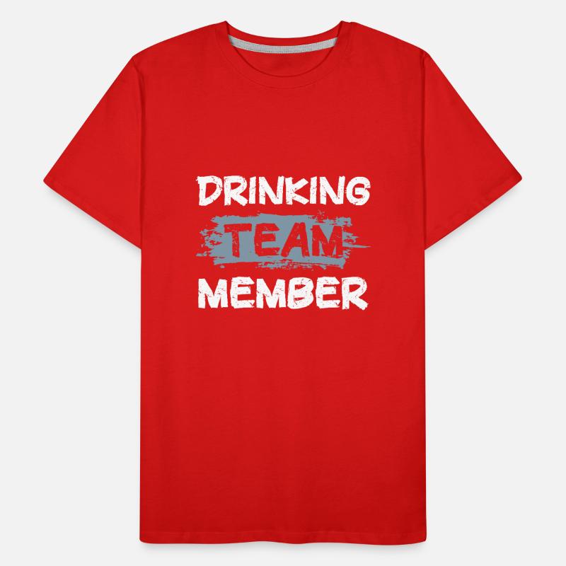 Équipe de consommation d’alcool T-shirt bio Premium Homme