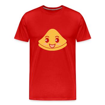 Crêpes Bretagne humour crêpe - T-shirt bio Premium Homme - rouge - Devant - Damien (186cm)