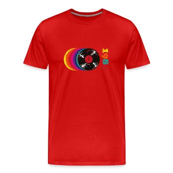 1986 Year of birth Retro - Men's Premium Organic T-Shirt - red - Front - Damien (186cm)