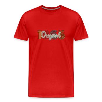 Vintage 1965 - Men's Premium Organic T-Shirt - red - Front - Damien (186cm)