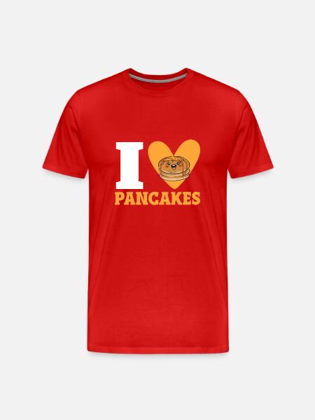 Pancake Breakfast Pancakes - Men's Premium Organic T-Shirt - red