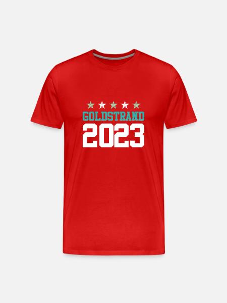 Golden Sands 2023 - Men's Premium Organic T-Shirt - red