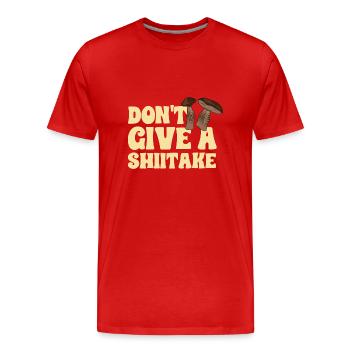 Cueillette de champignons Cueillette de champignons Cueillette de champignons - T-shirt bio Premium Homme - rouge - Devant - Damien (186cm)