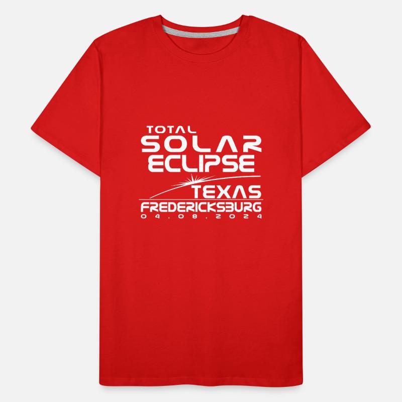Fredericksburg Texas Totality Total Solar Eclipse Männer Premium Bio T-Shirt
