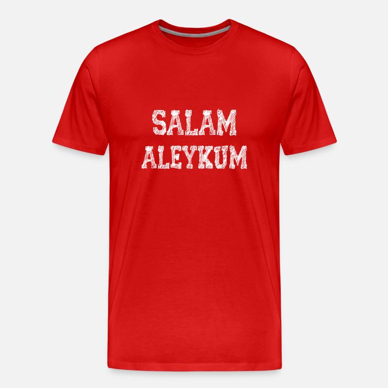 Salam Aleykun - Männer Premium Bio T-Shirt - Rot