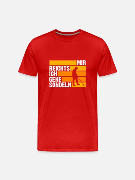 Sondler Sondeln Sondel Sondengänger - Männer Premium Bio T-Shirt - Rot