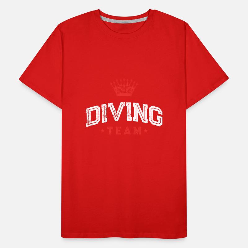 Plongeurs de l’équipe de plongée T-shirt bio Premium Homme