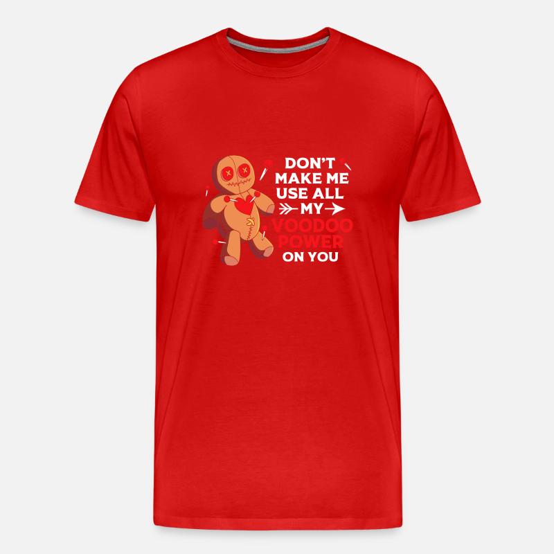 Voodoo - Männer Premium Bio T-Shirt - Rot