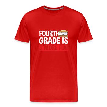 S'more Lagerfeuer Marshmallow Camping - Männer Premium Bio T-Shirt - Rot - Vorne - Damien (186cm)