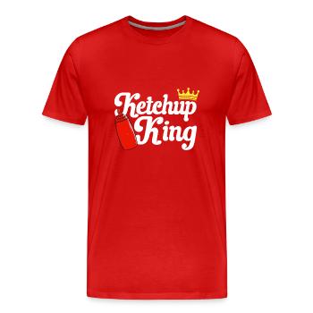 Ketchup Ketchup à la tomate - T-shirt bio Premium Homme - rouge - Devant - Damien (186cm)