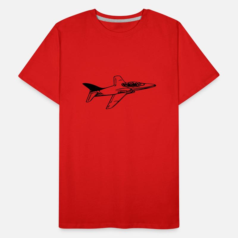 Jet Flugzeug Flieger Männer Premium Bio T-Shirt