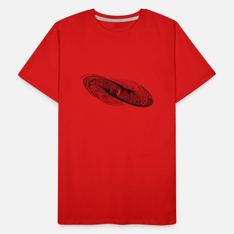 Lignes de cercle géométriques Ellipses T-shirt bio Premium Homme
