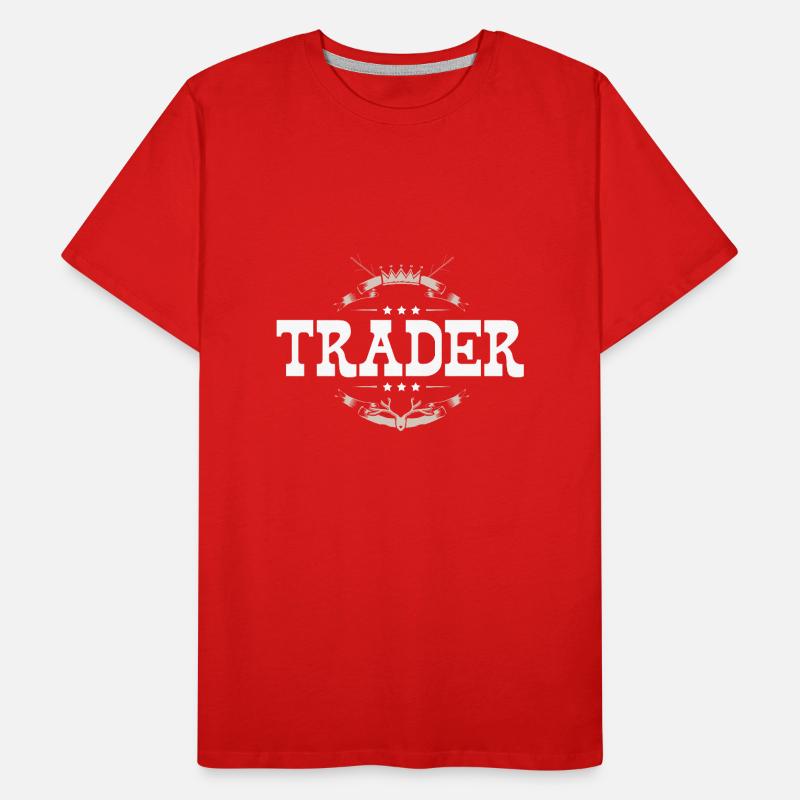 Trader Beruf Männer Premium Bio T-Shirt