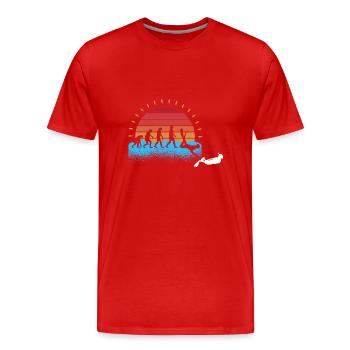 Schullehrerin Lehrerin - Männer Premium Bio T-Shirt - Rot - Vorne - Damien (186cm)