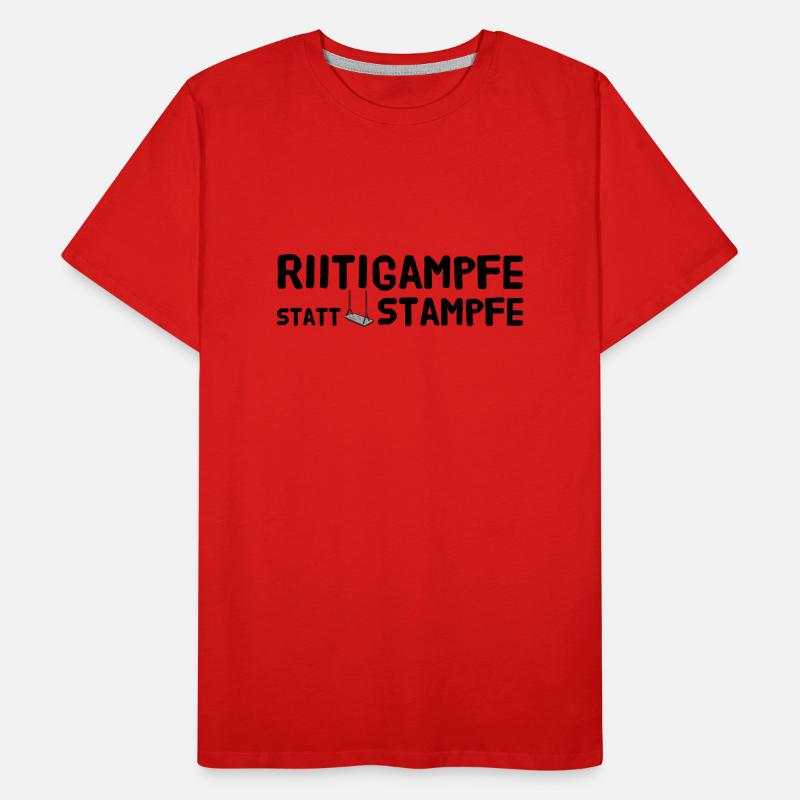 Riitigampfe statt stampfe Männer Premium Bio T-Shirt
