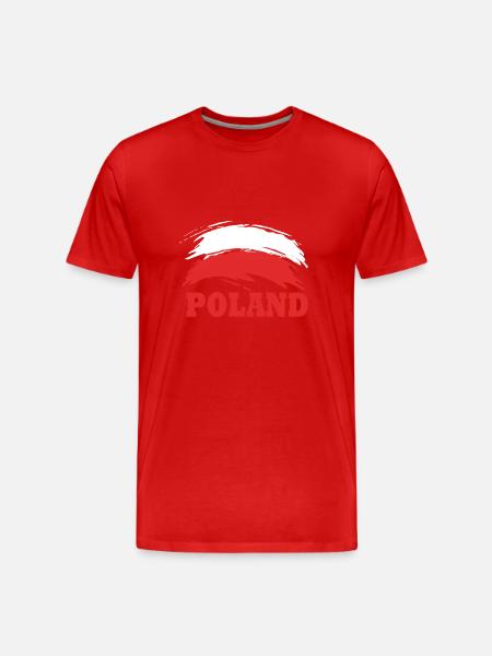 Poland Polish - Men's Premium Organic T-Shirt - red