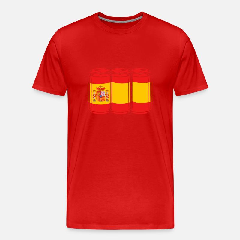 Spanisch - Männer Premium Bio T-Shirt - Rot