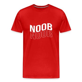 Joueur - T-shirt bio Premium Homme - rouge - Devant - Damien (186cm)